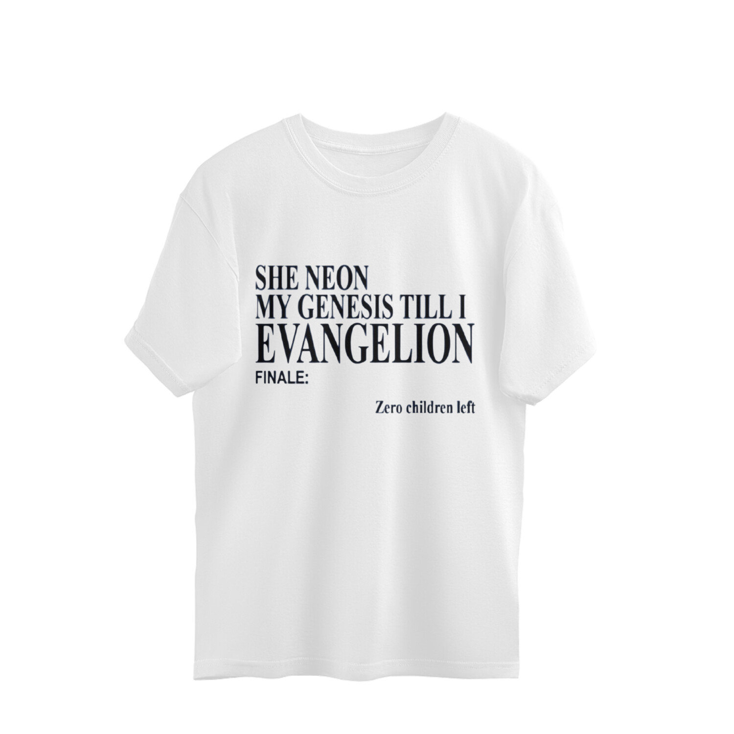 She Neon My Genesis Tee White